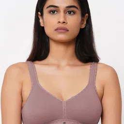 SOIE Non Padded Non-Wired Full Coverage Stretch Cotton T-shirt Bra-16
