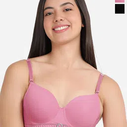 Susie Bra Pack Of 2 Medium Coverage Lightly Padded T-shirt Bra With All Day Comfort-picture-43
