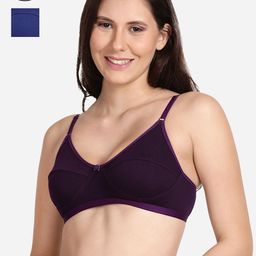 Shyaway Pack Of 2 Women Purple & Blue Non-wired Bra-picture-43