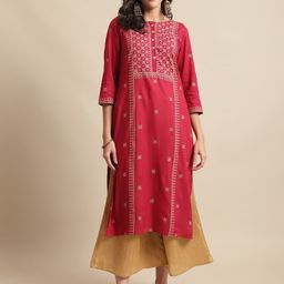 Cantabil Ethnic Motifs Printed Flared Sleeves Kurta-36