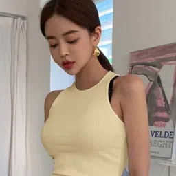 StyleCast Girls Cream-Coloured Crop Fitted Top-picture-27
