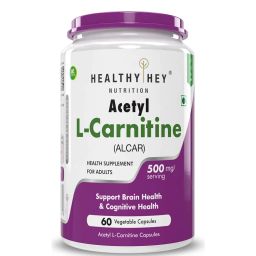 HealthyHey Nutrition Acetyl L-Carnitine (ALCAR),  60 capsules  Unflavoured -12