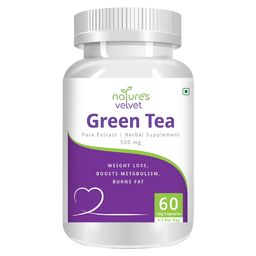 Natures Velvet Green Tea Pure Extract,  60 veggie capsule(s)  Unflavoured -image-90