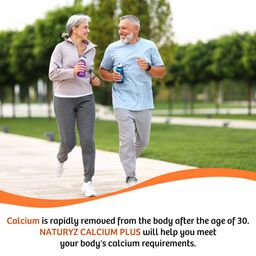 Naturyz Calcium Plus 120 Tablets & Triple Strength Omega 3 Fish Oil 60 Softgels Combo,  2 Piece(s)/Pack  Unflavoured  image 2
