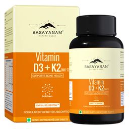 Rasayanam Vitamin D3 K2 (MK-7), 120 tablet(s) Unflavoured-image-73