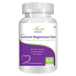 Natures Velvet Calcium Magnesium Zinc,  60 tablet(s)  Unflavoured -29
