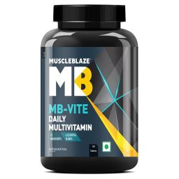 MuscleBlaze MB-VITE Daily Multivitamin, for Enhanced Energy, Stamina & Gut Health,  120 tablet(s)  Unflavoured -9