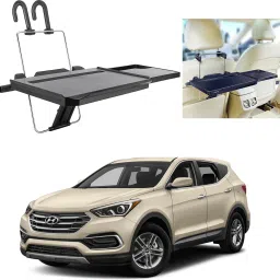 FT-08 Car Back Seat Tray, Foldable Laptop Desk and Food Tray For Santa Fe Cup Holder Tray Table-image-79