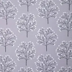 HOUZZCODE Grey & Black Printed Black Out Window Curtain image 5