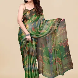 MIRCHI FASHION Floral Printed Brasso Saree-picture-43