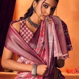 Mitera Floral Zari Silk Cotton Saree-image-92