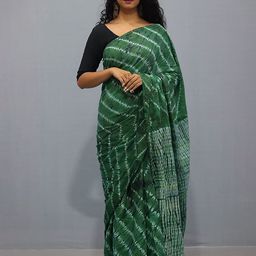 NIKHILAM Leheriya Pure Cotton Saree-image-53
