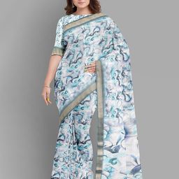 The Chennai Silks Floral Zari Saree-image-84