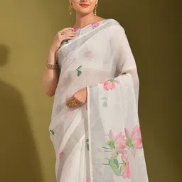 Mitera Floral Zari Saree-picture-55