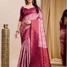 Sanwariya Silk Ethnic Motifs Zari Kanjeevaram Saree-image-55