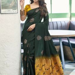 Sanwariya Silk Ethnic Motifs Zari Kanjeevaram Saree-image-72