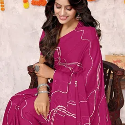 KALINI Abstract Printed Saree-0