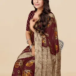 KALINI Floral Printed Saree-20