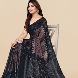 KALINI Geometric Printed Saree-image-79