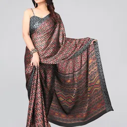 MIRCHI FASHION Geometric Printed Ikat Saree-picture-29