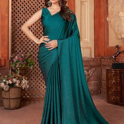 Mitera Embellished Beads and Stones Satin Saree-picture-2