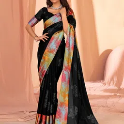 Sangria Black Embellished Saree With Printed Border-image-27