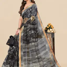 MIRCHI FASHION Floral Printed Zari Saree-picture-27