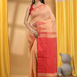 DESH BIDESH Pure Cotton Khadi Saree-image-23