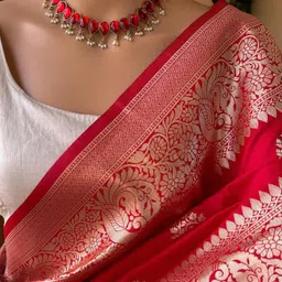 Marziyaa Woven Design Zari Banarasi Saree-42