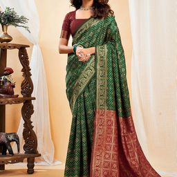 KALINI Woven Design Zari Banarasi Saree-image-86