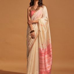 Mitera Ethnic Motifs Woven Design Zari Banarasi Saree-picture-35