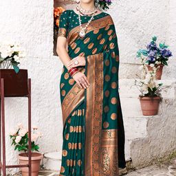 anouk rustic Anouk Woven Design Zari Banarasi Saree-picture-42