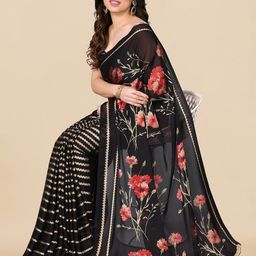 KALINI Floral Printed Half And Half Saree-image-65