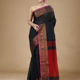 SLAGHA Zari Silk Cotton Saree-20