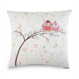 WAXWINGO White Printed Cotton Cushion-15