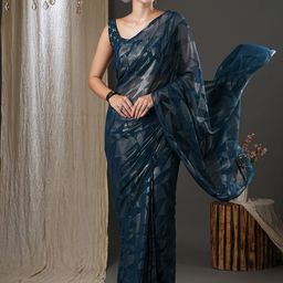 Anouk Geometric No Border Saree-46