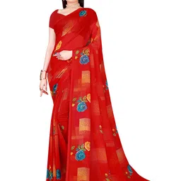 Florence Floral Pure Georgette Saree-picture-25