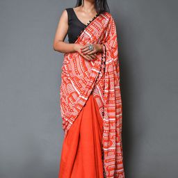 KALINI Printed Pure Cotton Saree-image-71