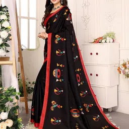 KALINI Warli printed  Art Silk Saree-27