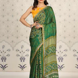 Ode by House of Pataudi Floral Poly Chiffon Designer Saree-image-21
