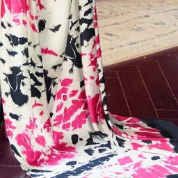 anouk rustic Anouk Printed Saree With Matching Blouse image 2