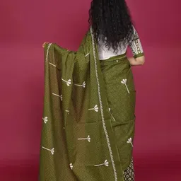 JALTHER Ethnic Motifs Block Print Saree image 4