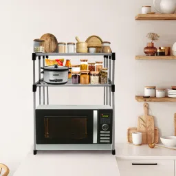 Microwave Stand Carbon Steel Kitchen Trolley-picture-24