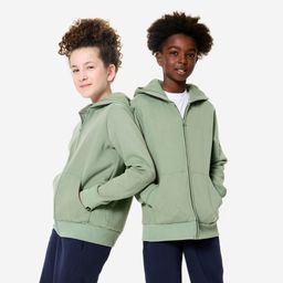 domyos Kids' Zip-Up Sweatshirt - Khaki Green-picture-31