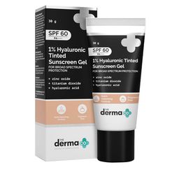 The Derma co. 1% Hyaluronic SPF 60 PA++++ Tinted Sunscreen Gel With No White Cast - 30g-16