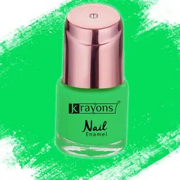 krayons Crazy Gel Long Lasting Nail Enamel 8 ml - Neon Green 117-image-2