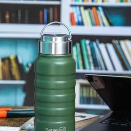 Servewell Twister - SS Army Green Stainless Steel Water Bottle 550 ml-image-52