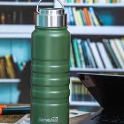 Servewell Twister - SS Green Vacuum Stainless Steel Water Bottle - 725 ml-image-20