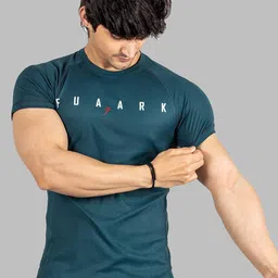 FUAARK Typography Printed Anti Odour Slim Fit Sports T-Shirt-image-45