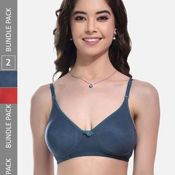 FIMS Pack Of 2 Full Coverage Bra With All Day Comfort-10